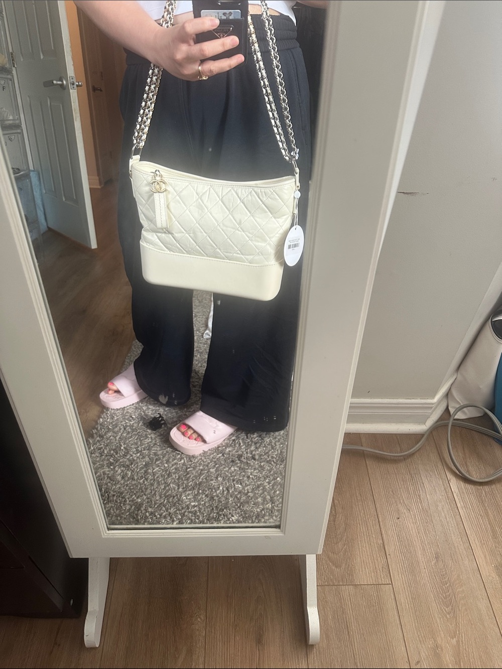 Authentic Chanel Gabrielle Medium in Dirty White Colour - Picture 11 of 11